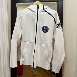 Adidas White New York City Football Club Sweater
